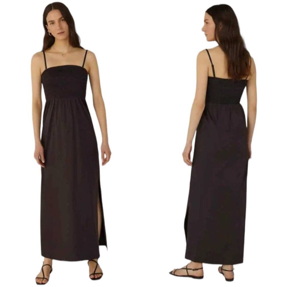 Favorite Daughter NWT The Apartment Smocked Maxi Dress Black Size M Adjustable